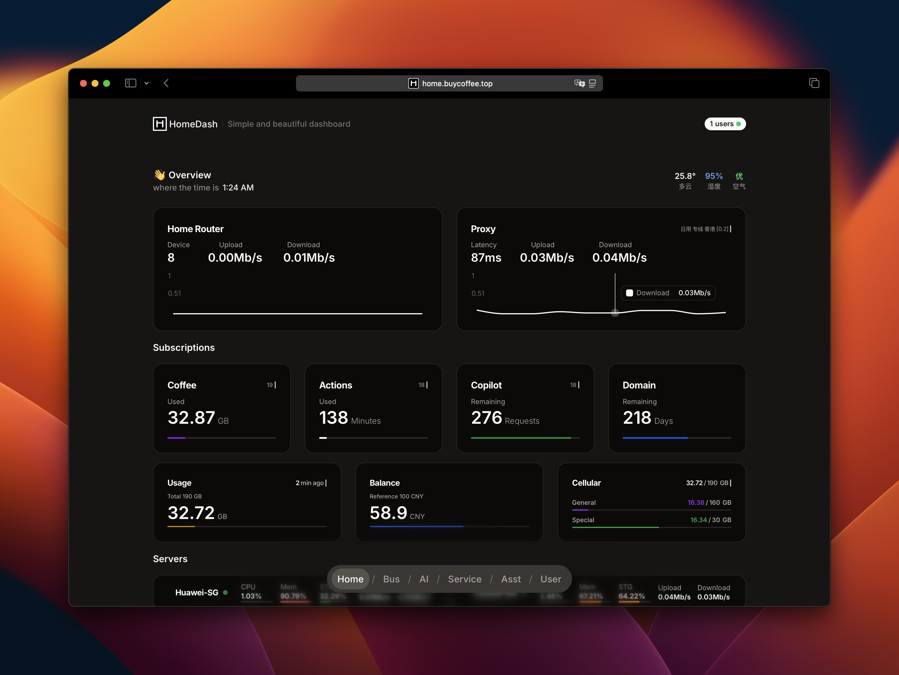 alt:全新设计的 HomeDash