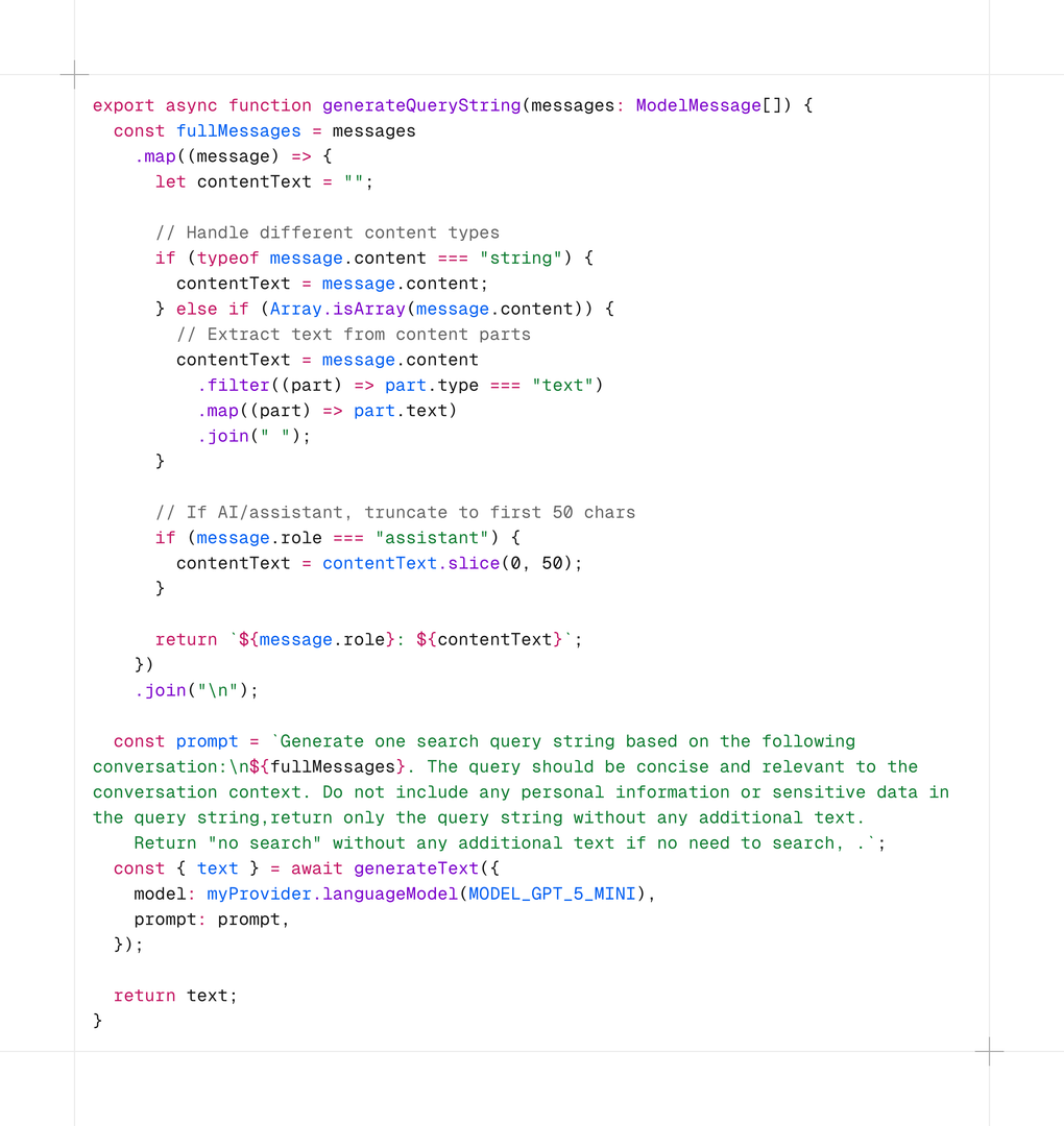 alt:使用 GPT 5-mini 生成搜索关键词